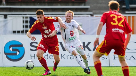 Momentka z utkání Hradec vs. Dukla