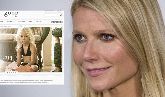 Gwyneth Paltrowová prodává plavky pro tyleté holiky.