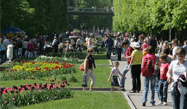 Jarní etapa kvtinové výstavy Flora Olomouc. (Ilustraní snímek)