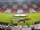Fotbalov stadion v Mnichov tsn ped vkopem semifinle Ligy mistr mezi