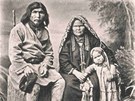 Rodina domorodc na severu Ruska, rok 1901
