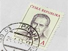 eská pota zaala prodávat známky s portrétem prezidenta Miloe Zemana. (24....