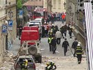 Pohled na místo exploze v Divadelní ulici