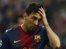 CO SE TO DJE. Lionel Messi z Barcelony po výprasku od Bayernu Mnichov. 