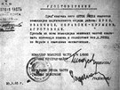 Osvobození Brna v roce 1945: Bumáka. Prjezd automobilu kontrolami Rudé