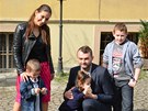 Eva Decastelo s rodinou na svatb Pavla Novotného (2013)