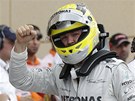 VÍTZ KVALIFIKACE. Pole position v Bahrajnu získal Nico Rosberg z Mercedesu.