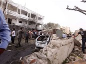 Francouzsk ambasda v Libyi po ternm bombovm toku (23. dubna 2013)