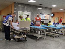 Praský záchranný systém reagoval na výbuch okamit. Fakultní nemocnice Motol...