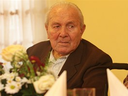 Oslavenec Vilém Kalíšek z Nového Jičína oslavil 102 let..