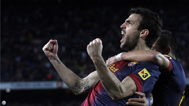 SPASITEL. Barcelona porazila Levante 1:0 dky glu Ceska Fbregase z 84. minuty.