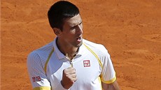 VYDENÝ BOD. Novak Djokovi ve finále turnaje v Monte Carlu proti Rafaelu