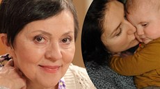 Lenka Termerová si v t�chto dnech u�ívá vnu�ky Franti�ky. 