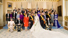 Královské rodiny na svatb lucemburského prince Guillaumea (20. íjna 2012)