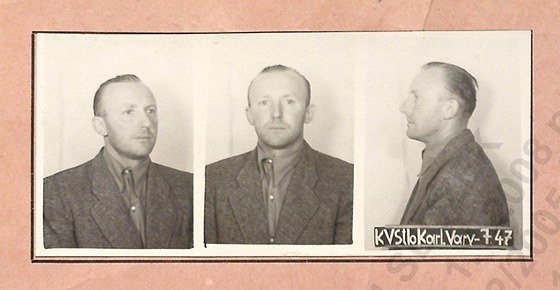 Antonín Klement po zatčení v září 1951