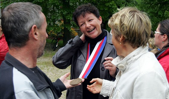 Starostka Kyselky Petra Hoffmannová (uprostřed).