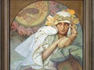 Obraz Alfonse Muchy z roku 1920 nazvaný Sibyla je ozdobou galerie.