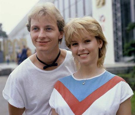 Petr Sepéi a Iveta Bartoová v roce 1985