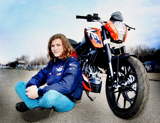 Motocyklový závodník Karel Hanika