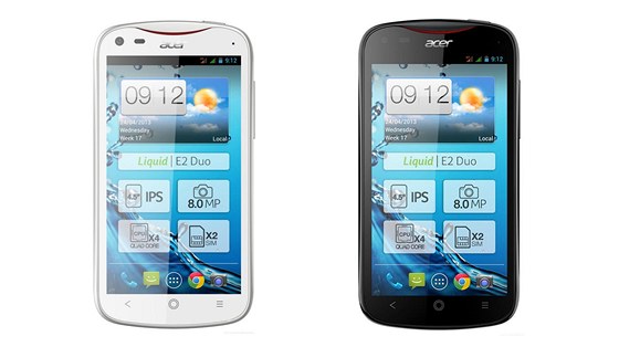Acer Liquid E2: výkonný smartphone s podporou dvou SIM míí do Evropy