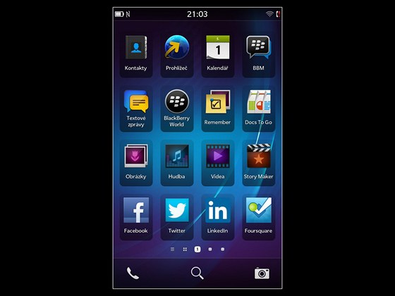 Prostedí operaního systému BlackBerry 10