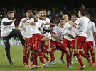 OSLAVNÝ TANEEK. Fotbalisté Bayernu Mnichov vyhráli na hiti Barcelony