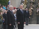 Prezident Milo Zeman a ministr obrany Vlastimil Picek pi slavnostním aktu k