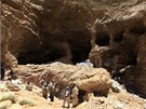 Tba zlata v dole Wad Bushara nedaleko súdánského Abu Delelq. (27. dubna 2013)
