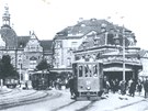 Pobl ostravskho hotelu Palace stla jedna z prvnch pestupnch stanic v...