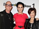 Katy Perry, její otec Keith Hudson a matka Mary (2012)