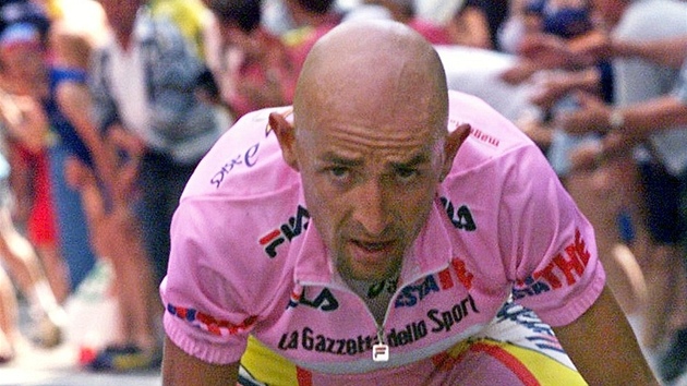 Italský cyklista Marco Pantani