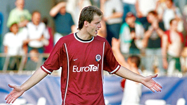 Fotbalista prask Sparty Vratislav Lokvenc (22. dubna 2000)