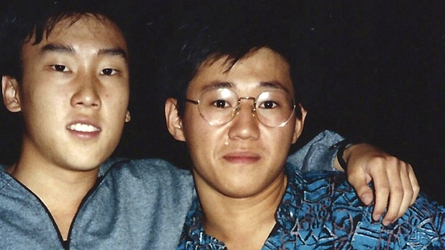 Kenneth Bae (vpravo) se spolukem Bobbym Lee v roce 1988 na univerzit v Oregonu.