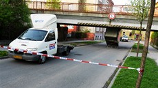 Nehoda dodávky v Opav (4. kvtna 2013)