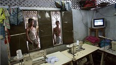 Továrna na šití oblečení v bangladéšské Dháce