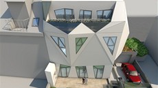 Studio se pi návrhu domu inspirovalo kubismem.