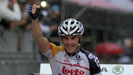 JE TO TAM. Australský cyklista Adam Hansen vyhrál ve svých 31 letech první