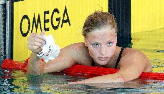 Simona Baumrtová po eském poháru v plavání.