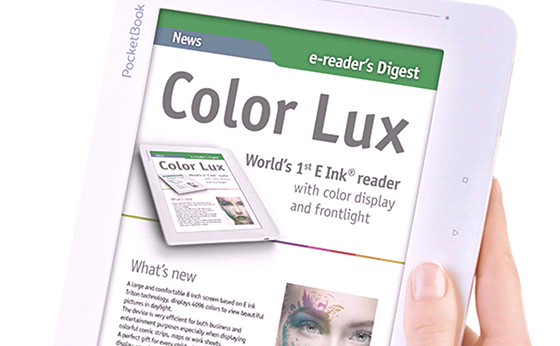 PocketBook Color Lux - první čtečka elektronických knih s barevným e-ink