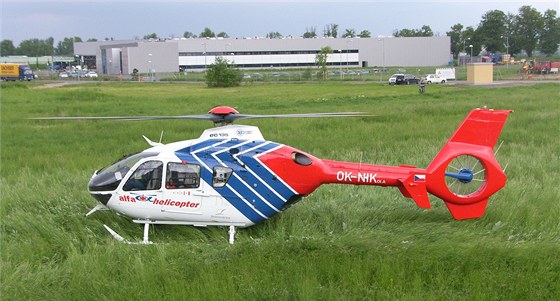 Velmi ván zranné dít transportoval vrtulník do motolské nemocnice (ilustraní foto).