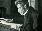Soren Kierkegaard na obraze Luplaua Janssena, XIX. století