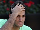 ACH JO. Výraz poraeného finalisty Rogera Federera je víc ne výmluvný.