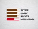 Návrh loga k oslavám 100. výroí narození spisovatele Bohumila Hrabala