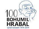 Návrh loga k oslavám 100. výroí narození spisovatele Bohumila Hrabala