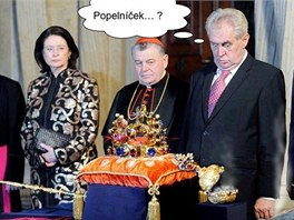 Vtipálci si utahují z Miloše Zemana.