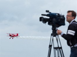 Krom focení návtvníci show létající stroje také natáeli.