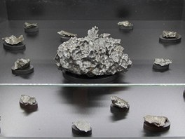 Fragmenty kovovho meteoritu Sikhote-Alin