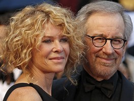 Steven Spielberg a jeho manelka Kate Capshawová (Cannes 2013)