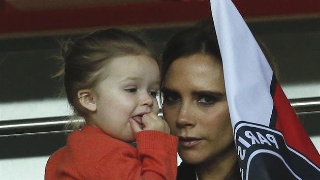 Victoria Beckhamov s dcerkou Harper 