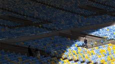 Rekonstruovaný fotbalový stadion Maracaná v Rio de Janeiru (12. kvtna 2013)